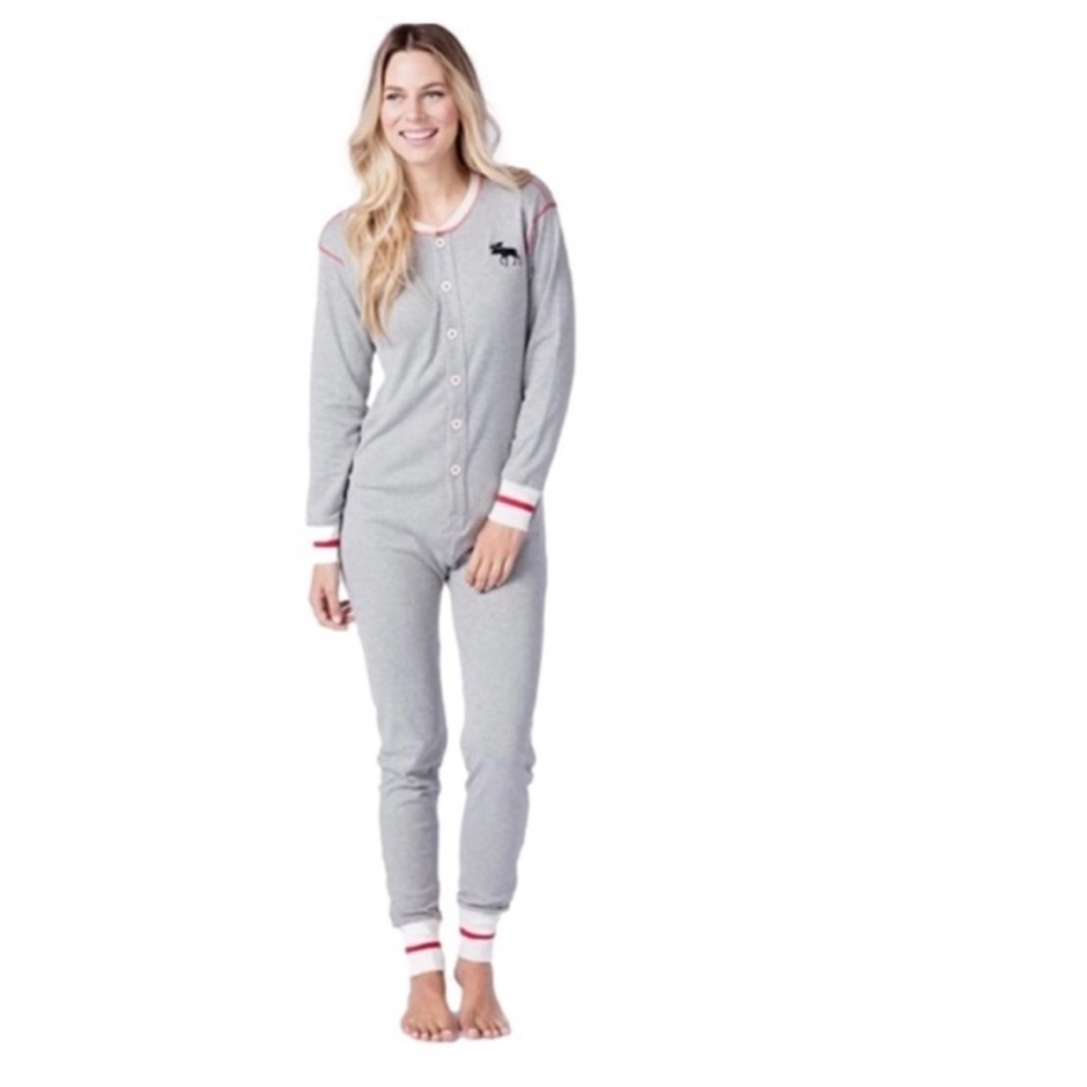 Little Blue House Women’s Moose Union Suit Pajamas | Size Small